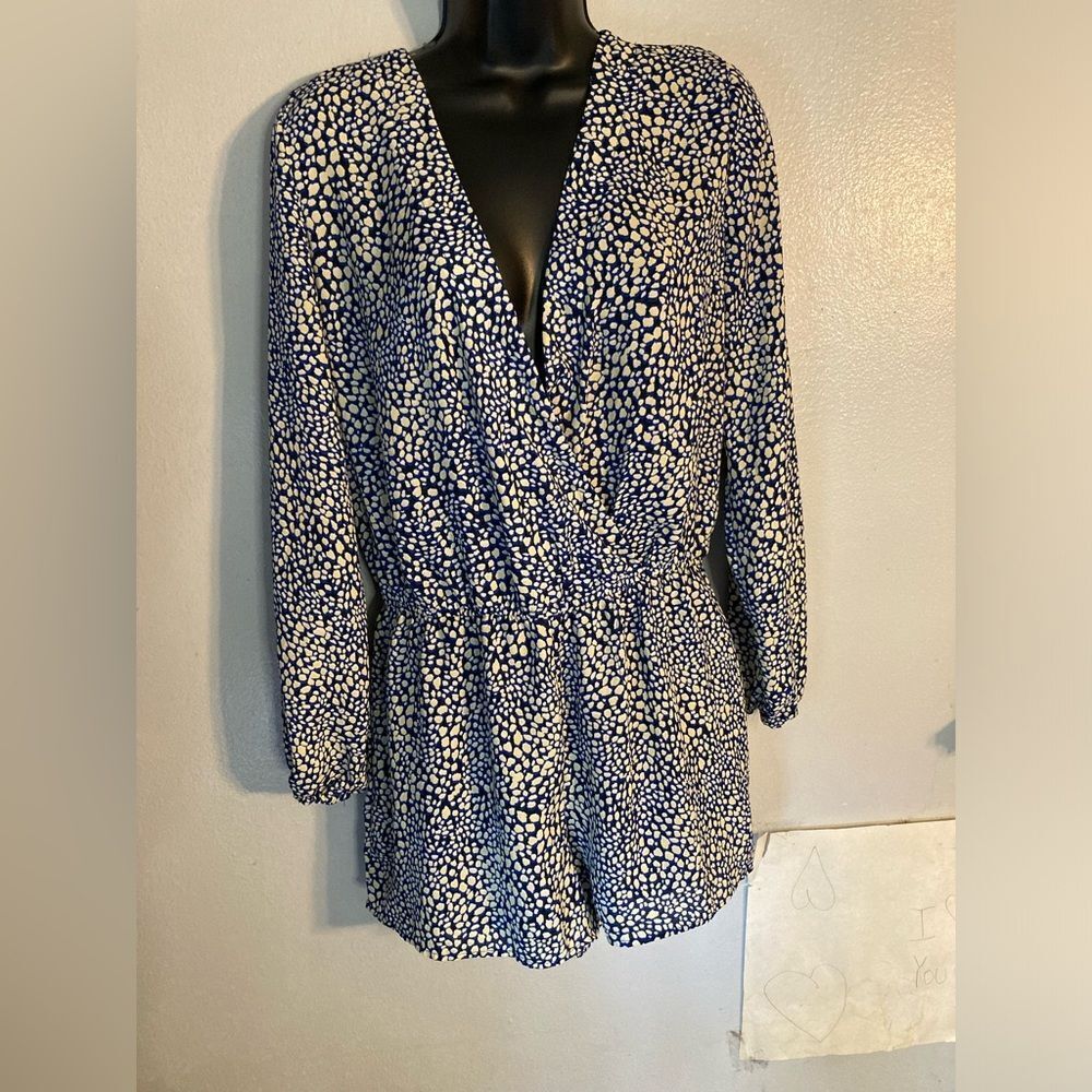 Finn + Grace blue/yellow long sleeve romper